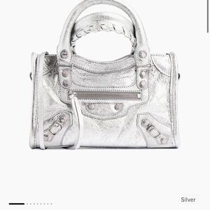 Silver Balenciaga bag